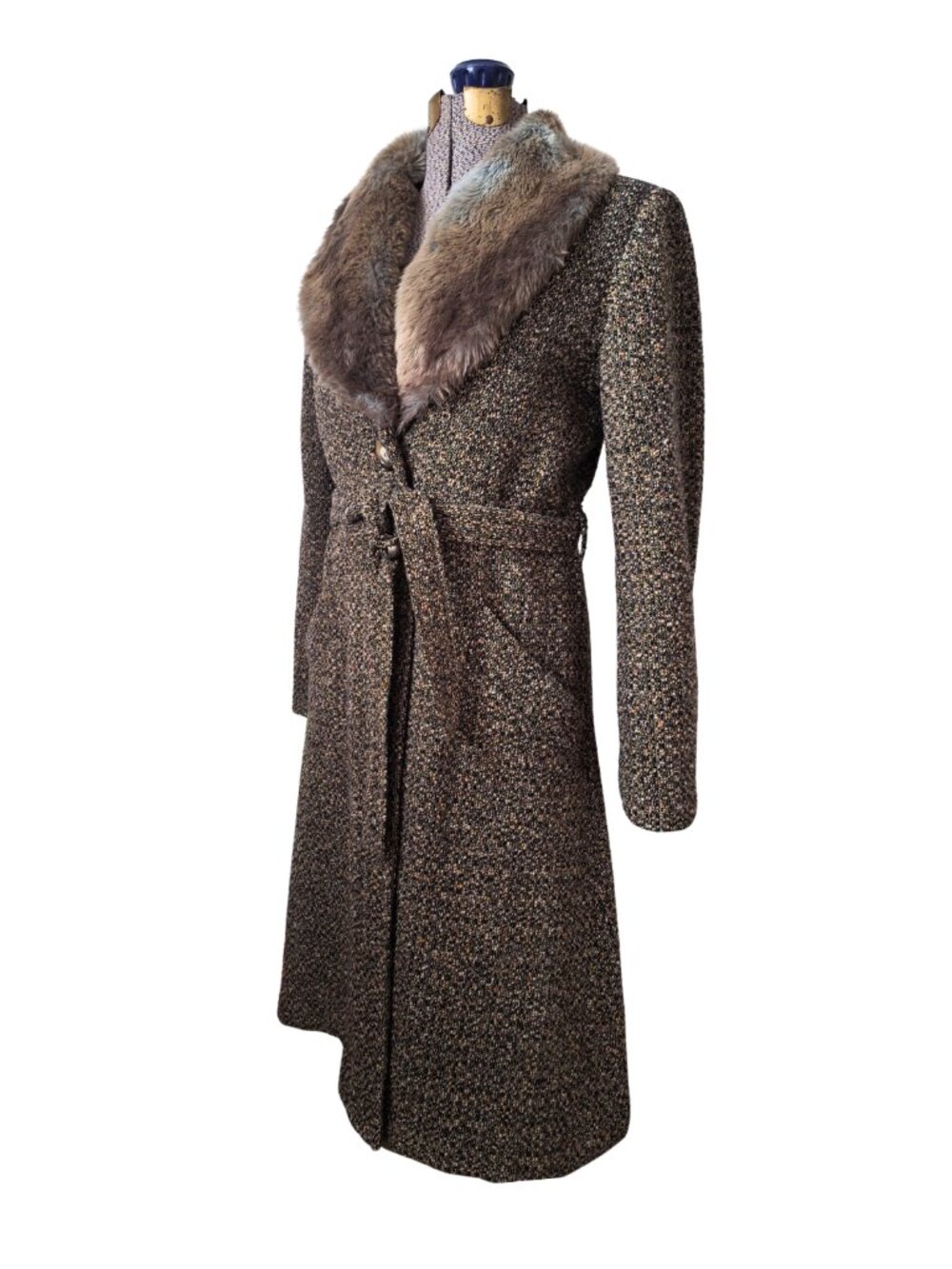 70's Style Coat H&M Retro US Size 14 70% Wool
